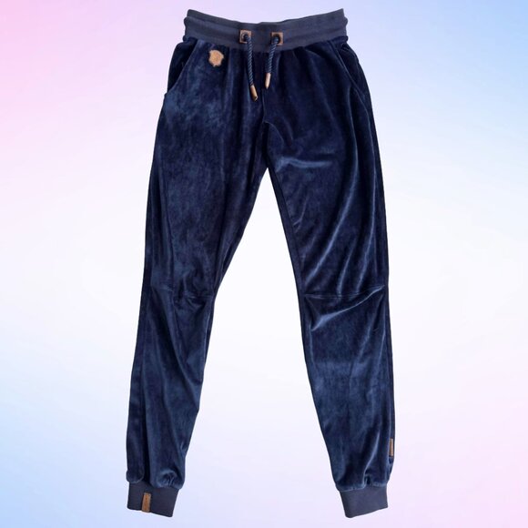 NAKETANO VELOUR ZIP UP AND JOGGERS IN NAVY - Picture 6 of 9